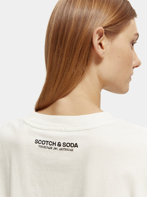 Vondelpark photo print cropped t-shirt - Scotch & Soda AU