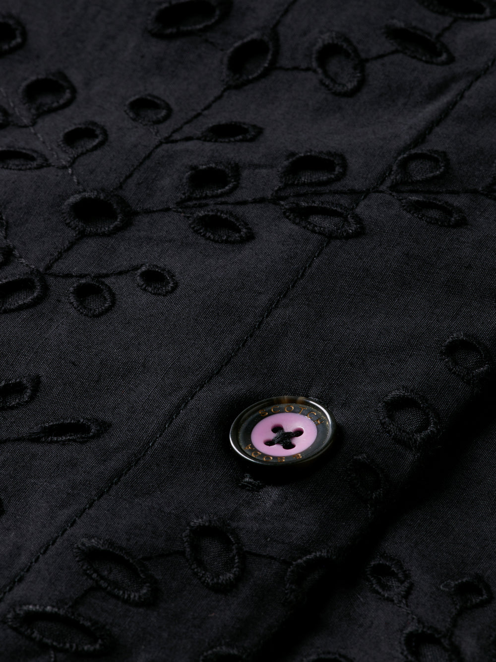 Puff sleeve embroidered shirt dress - Scotch & Soda AU