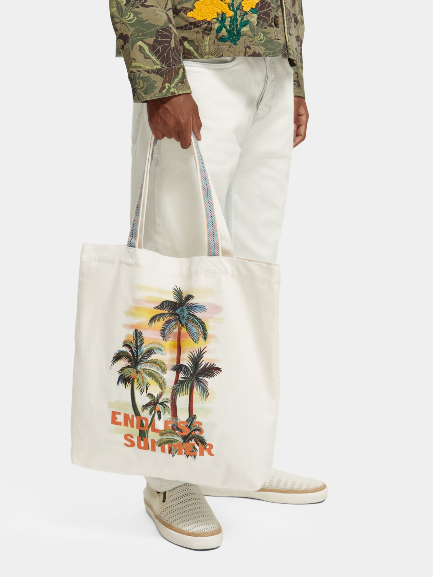 Canvas artwork tote bag - Scotch & Soda AU