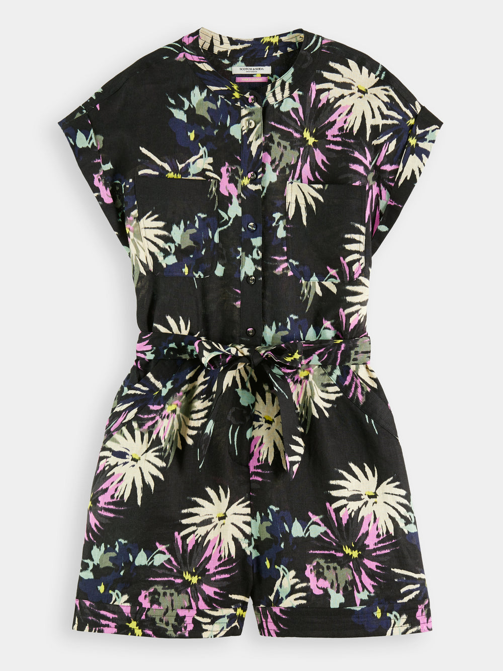 Linen all-in-one playsuit - Scotch & Soda AU