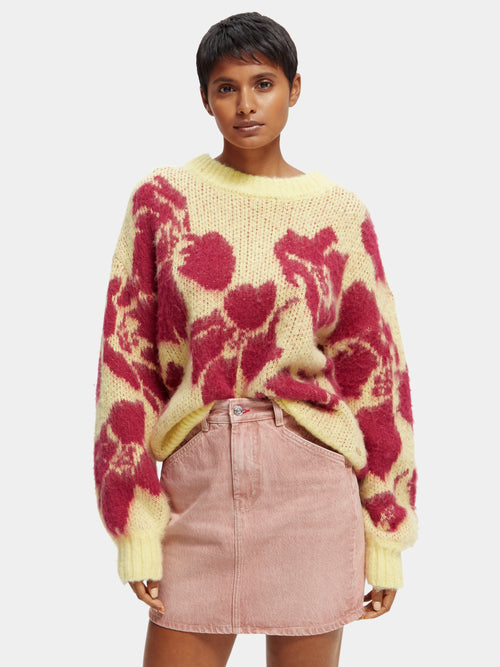 Brushed floral sweater - Scotch & Soda AU