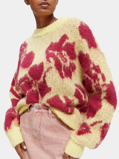 Brushed floral sweater - Scotch & Soda AU