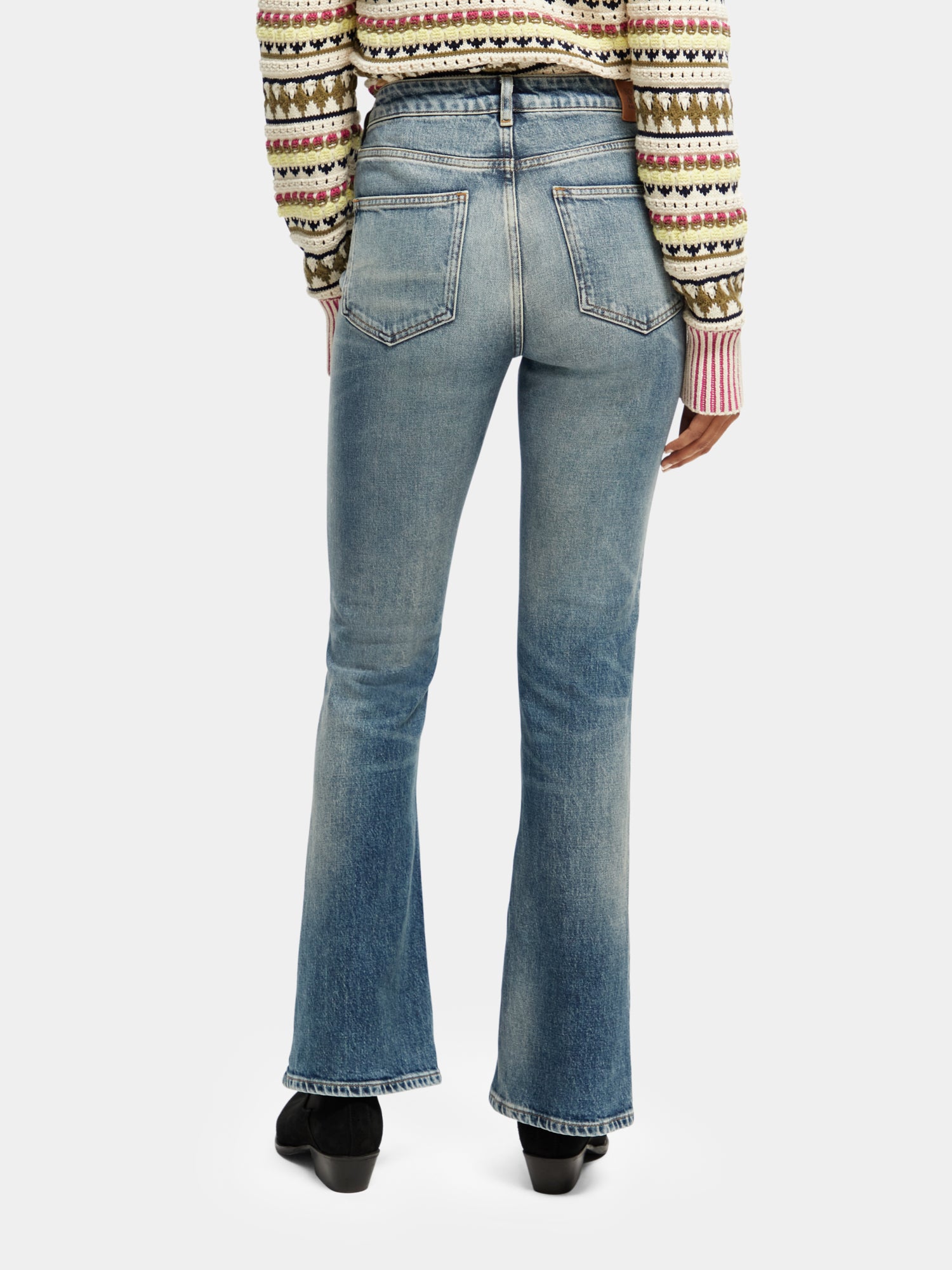 The Charm high-rise classic flared jeans - Scotch & Soda AU