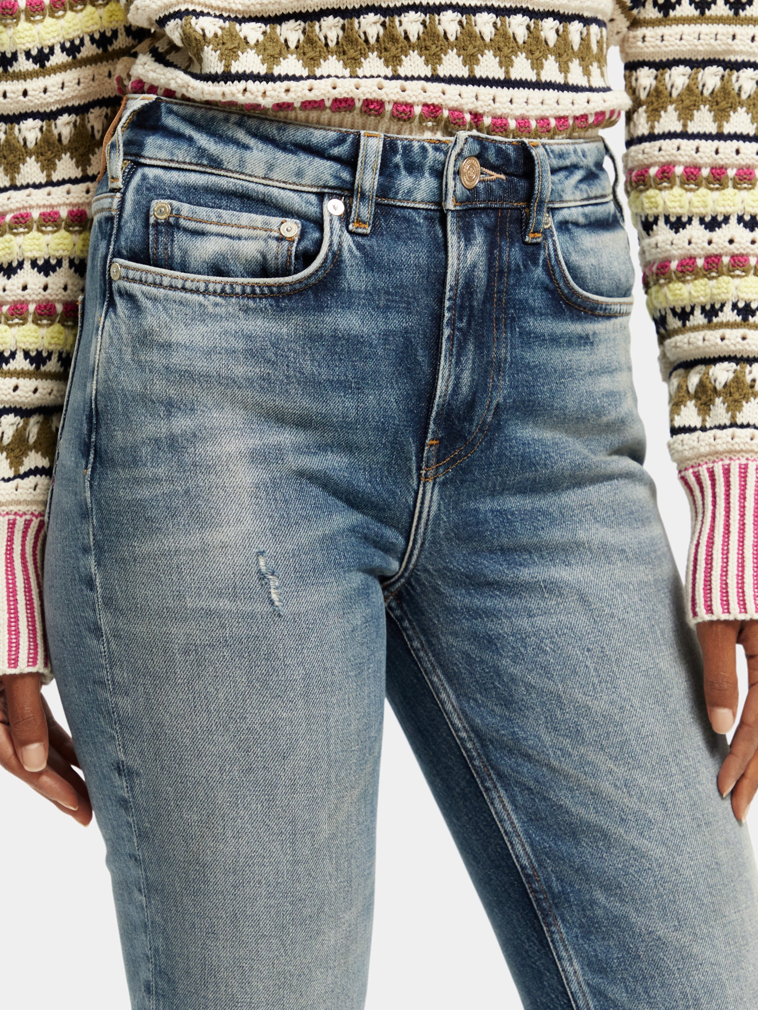 The Charm high-rise classic flared jeans - Scotch & Soda AU