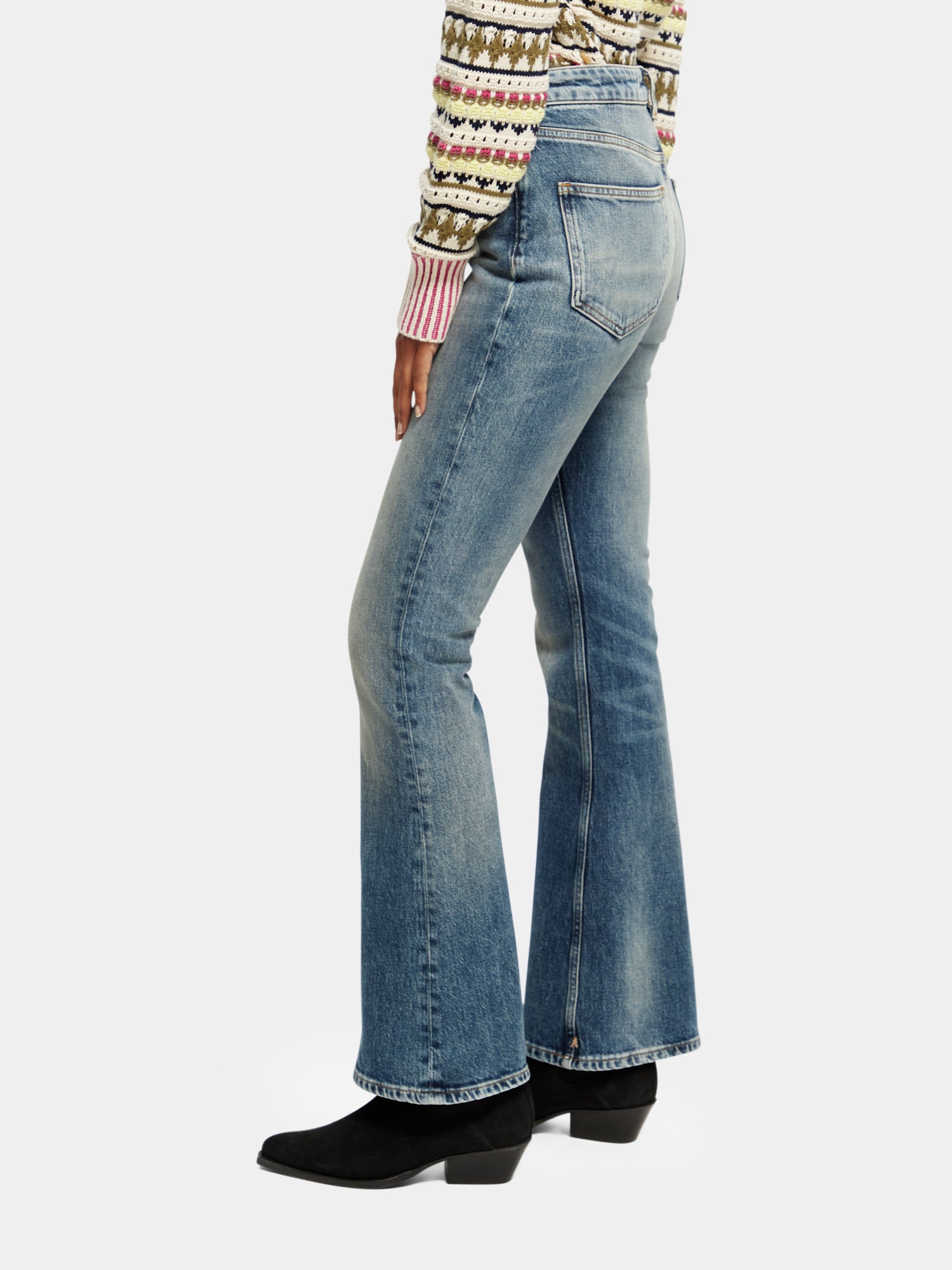 The Charm high-rise classic flared jeans - Scotch & Soda AU