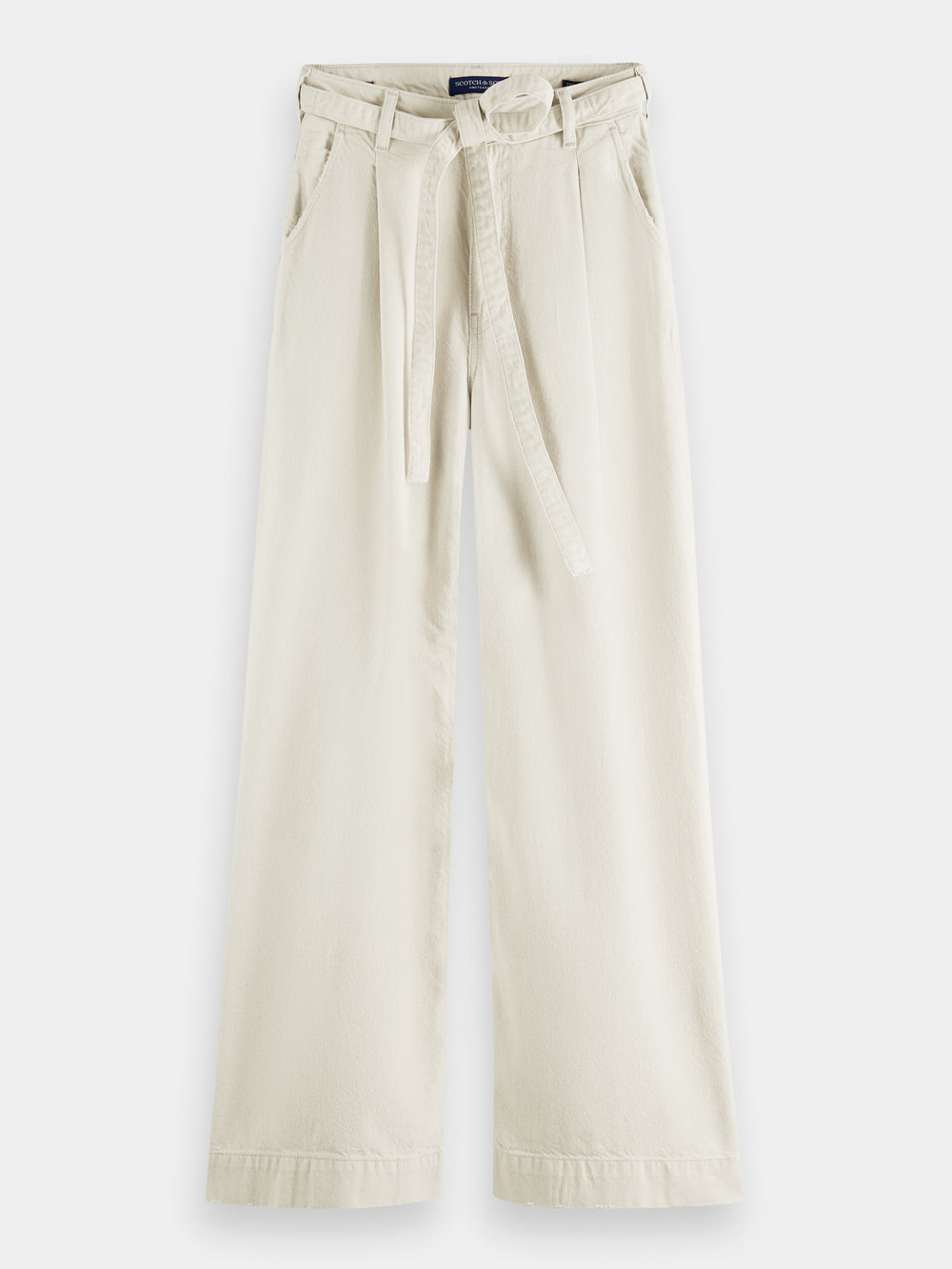 The Shore high-rise wide leg denim chino - Scotch & Soda AU