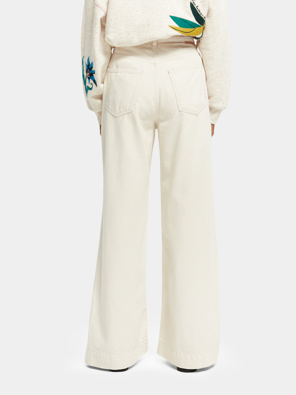 The Shore high-rise wide leg denim chino - Scotch & Soda AU