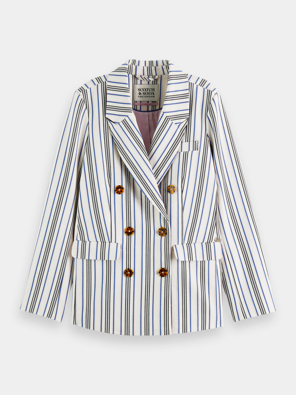 Double-breasted striped blazer - Scotch & Soda AU