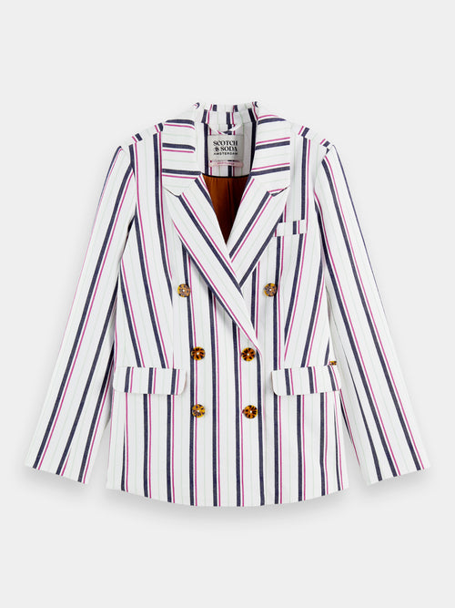 Double-breasted striped blazer - Scotch & Soda AU