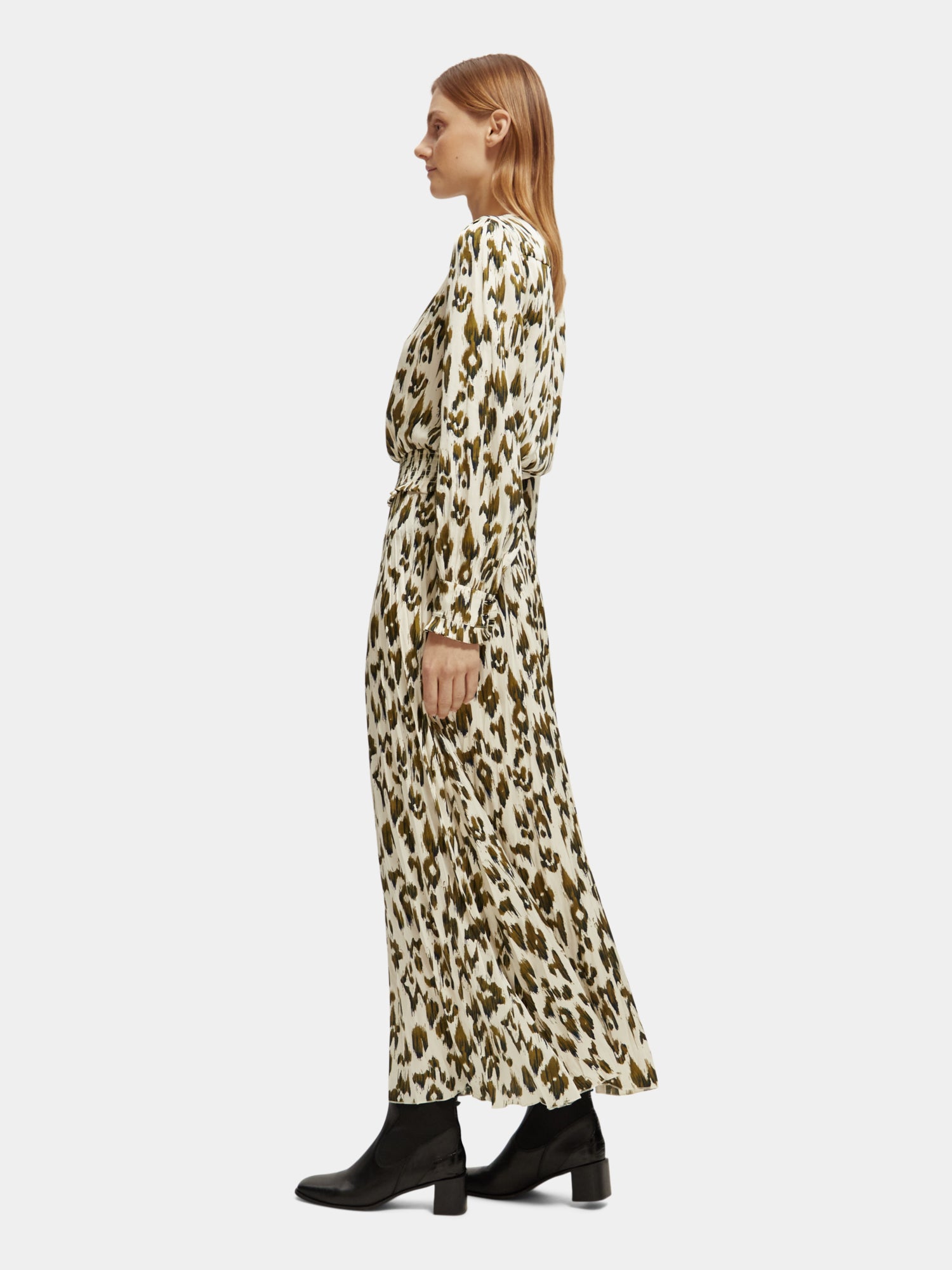 Brushed cheetah maxi dress hotsell