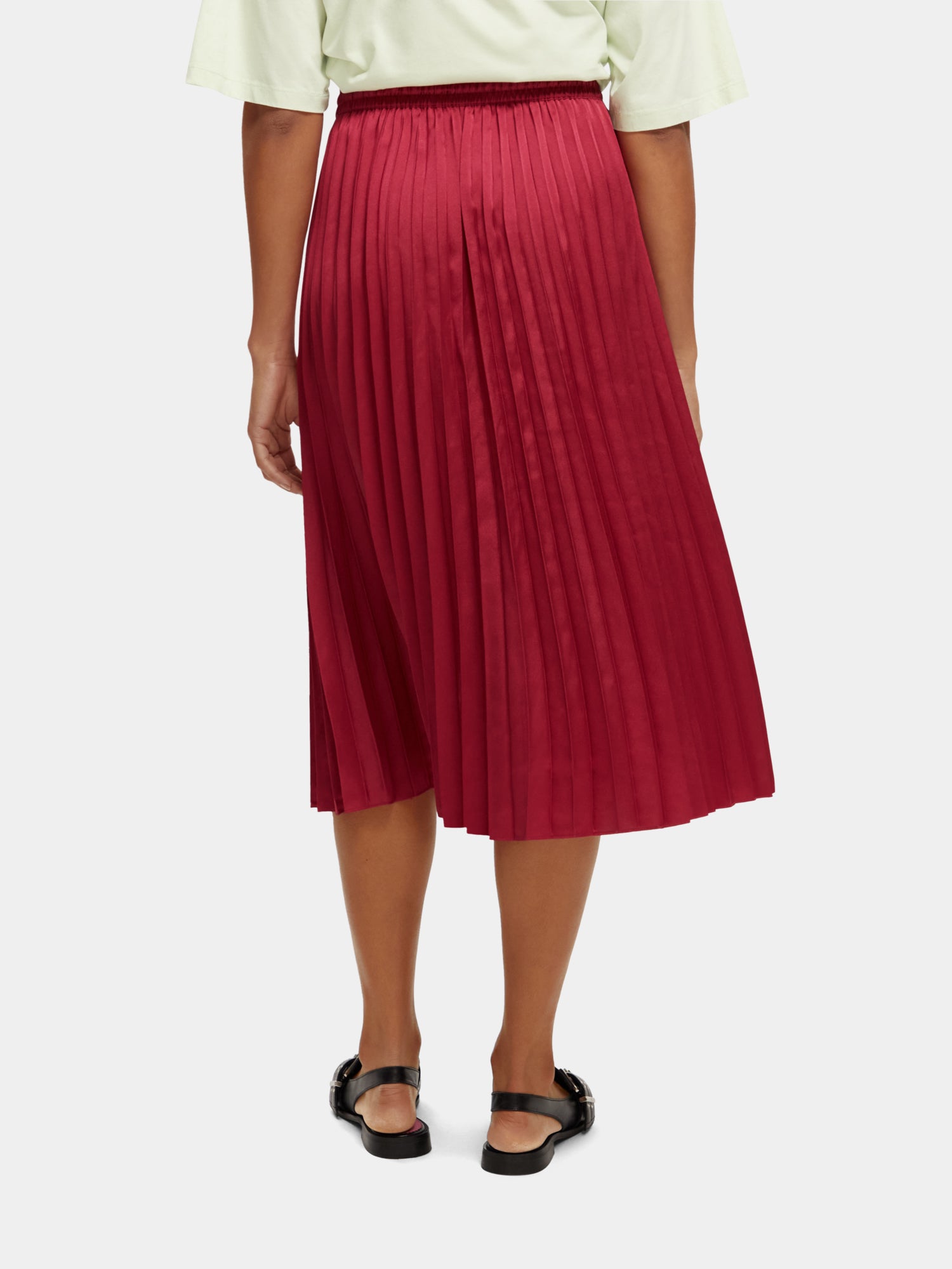 Pleated midi 2025 skirt au