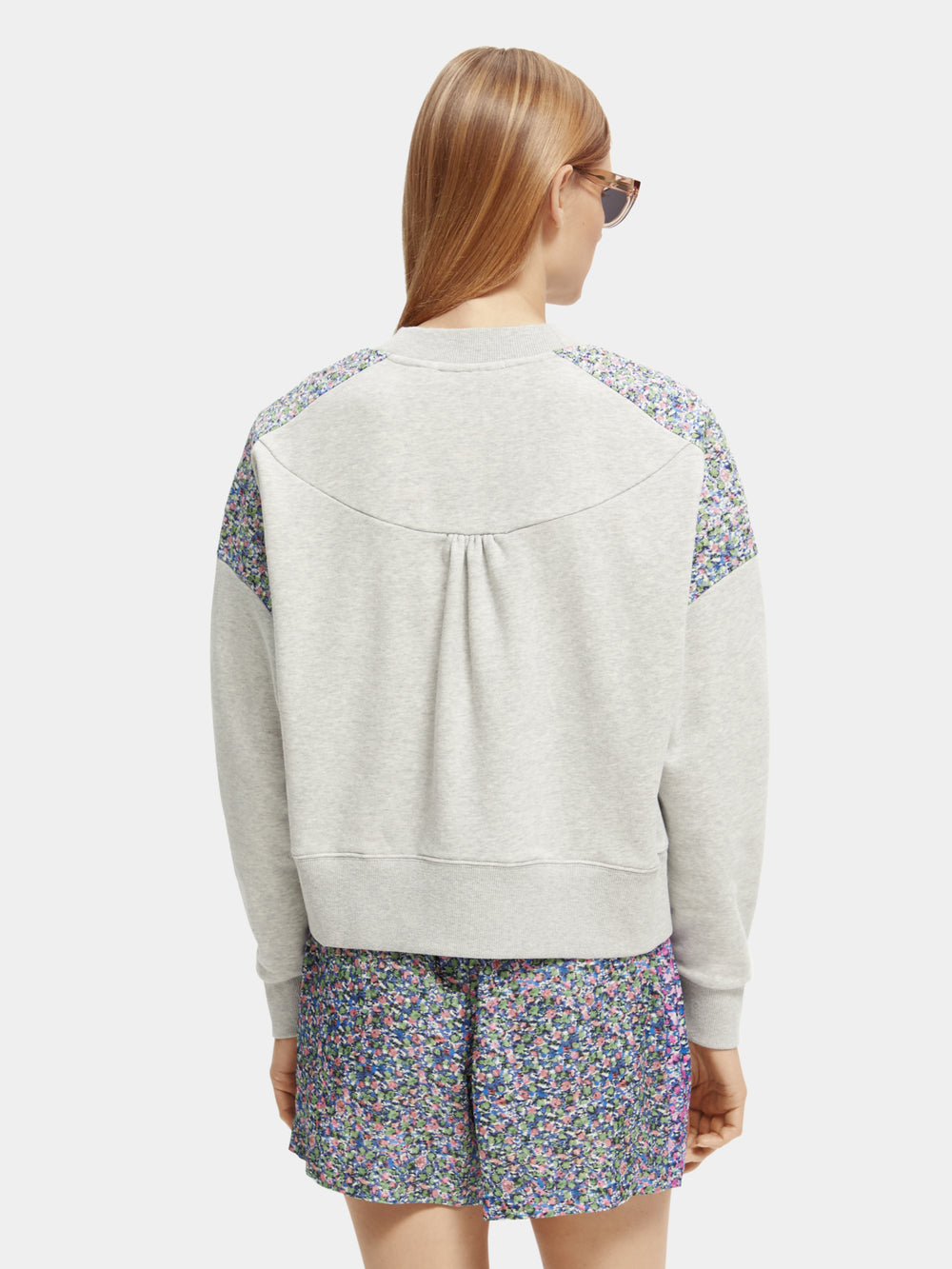 Relaxed fit quilted panel sweatshirt - Scotch & Soda AU
