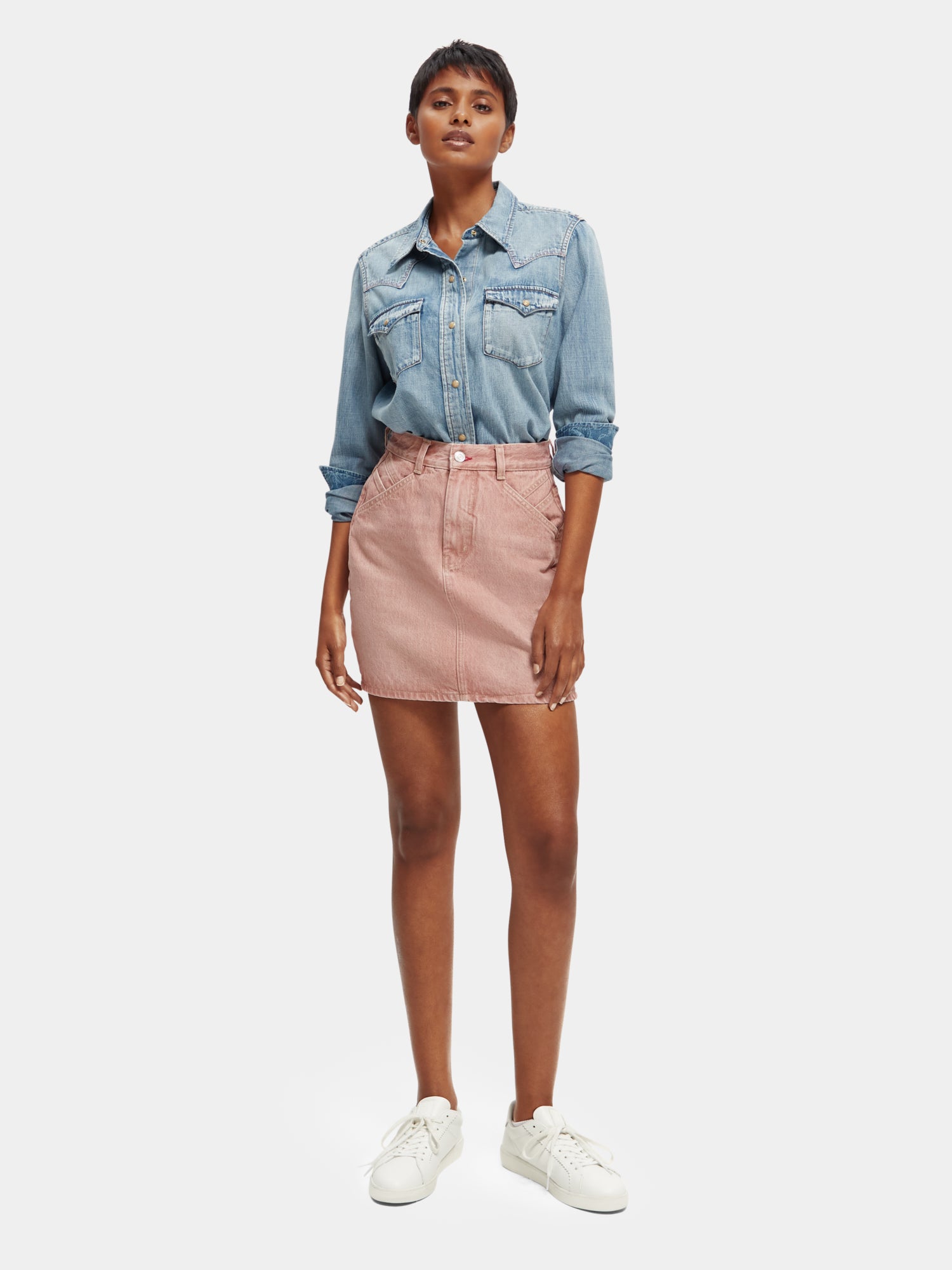 Denim overall outlet skirt yarn