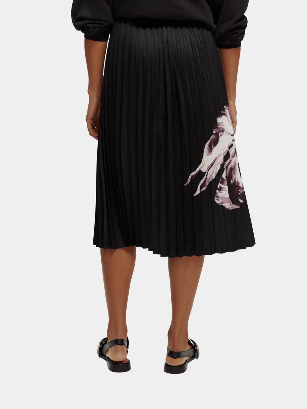 Printed pleated midi skirt - Scotch & Soda AU