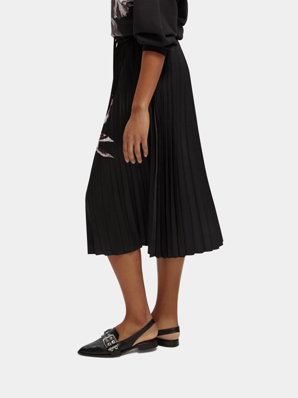 Printed pleated midi skirt - Scotch & Soda AU