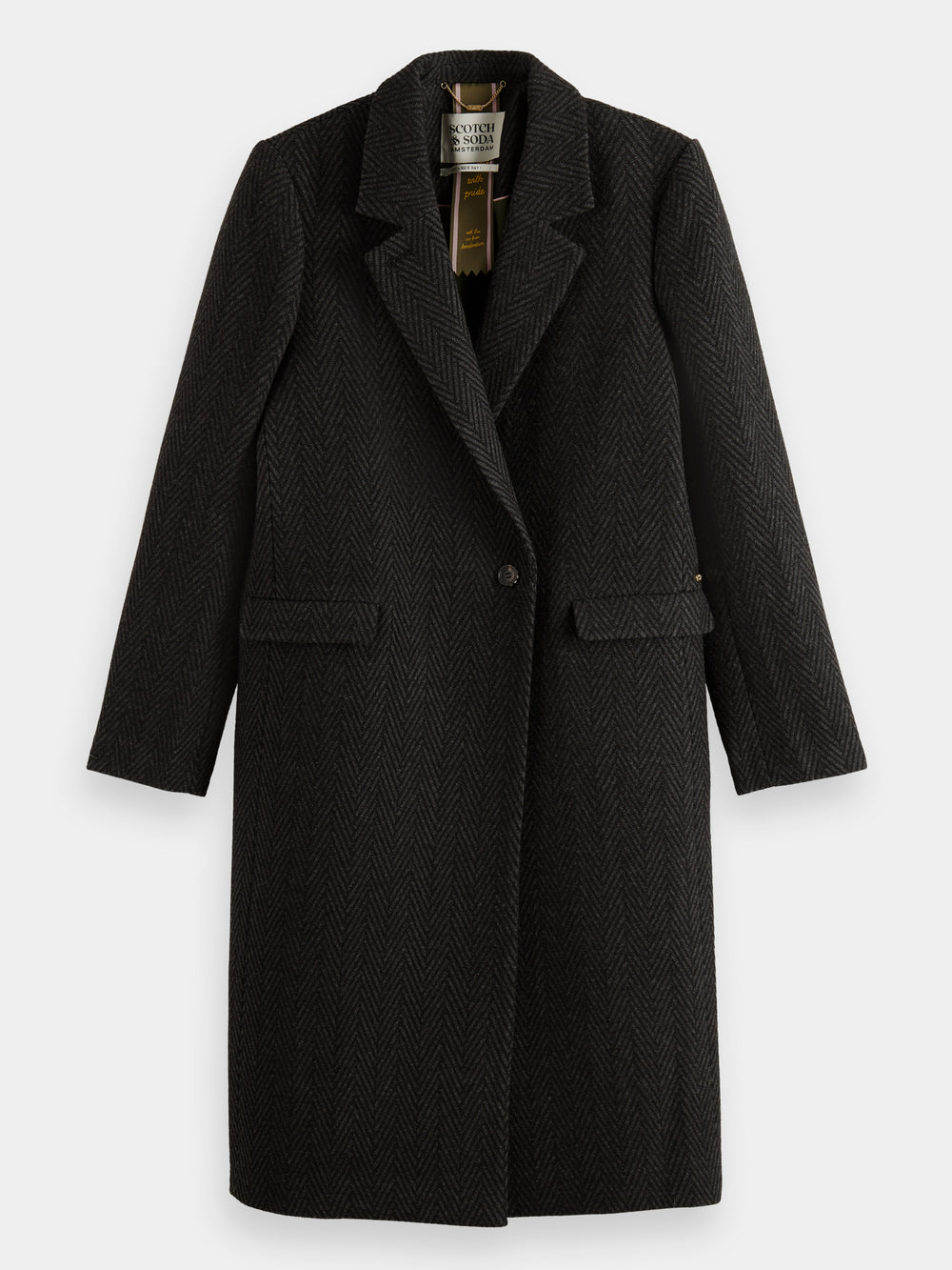Wool-blend tailored coat - Scotch & Soda AU