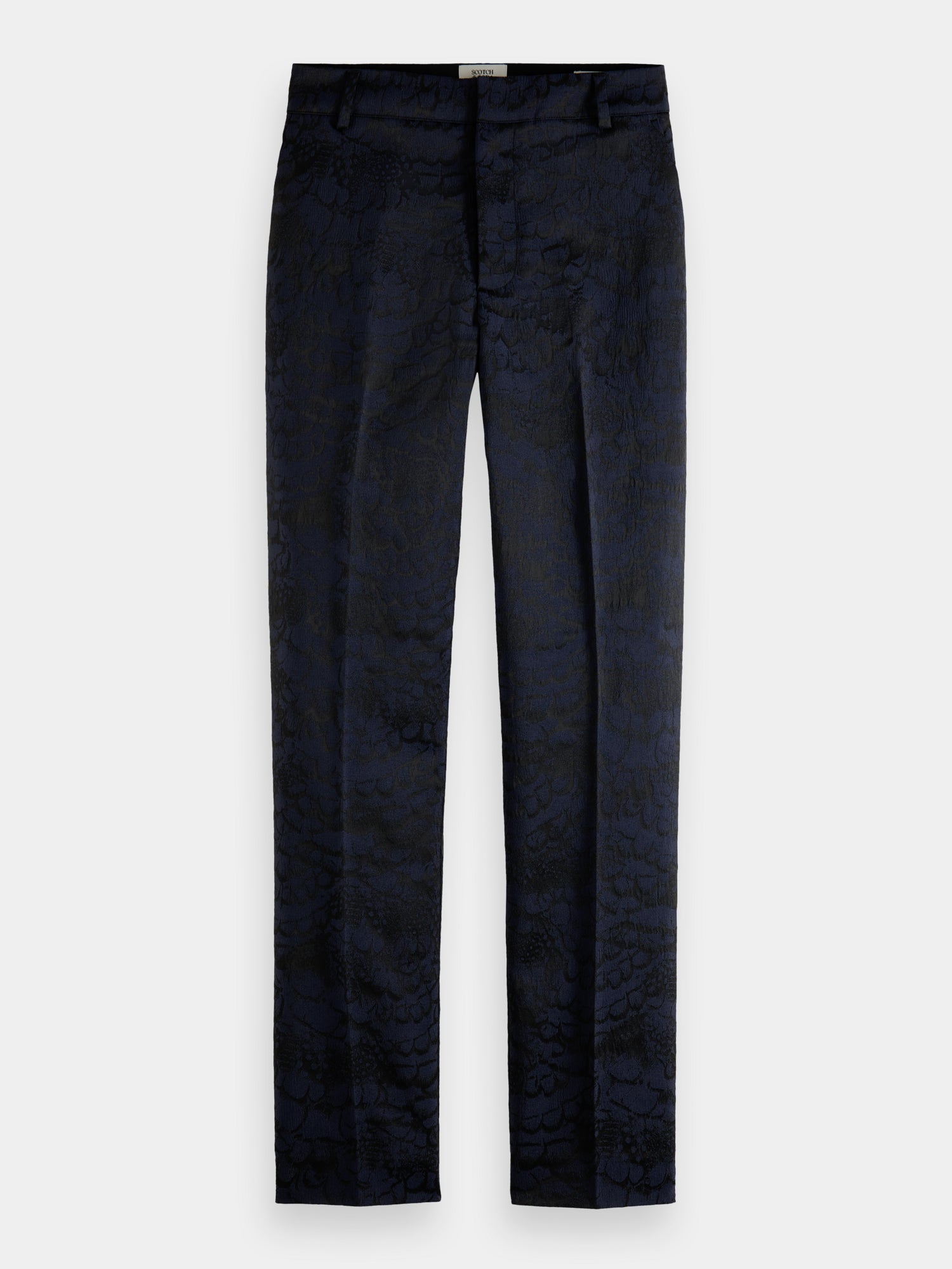 Lowry mid-rise slim-fit jacquard pants - Scotch & Soda AU