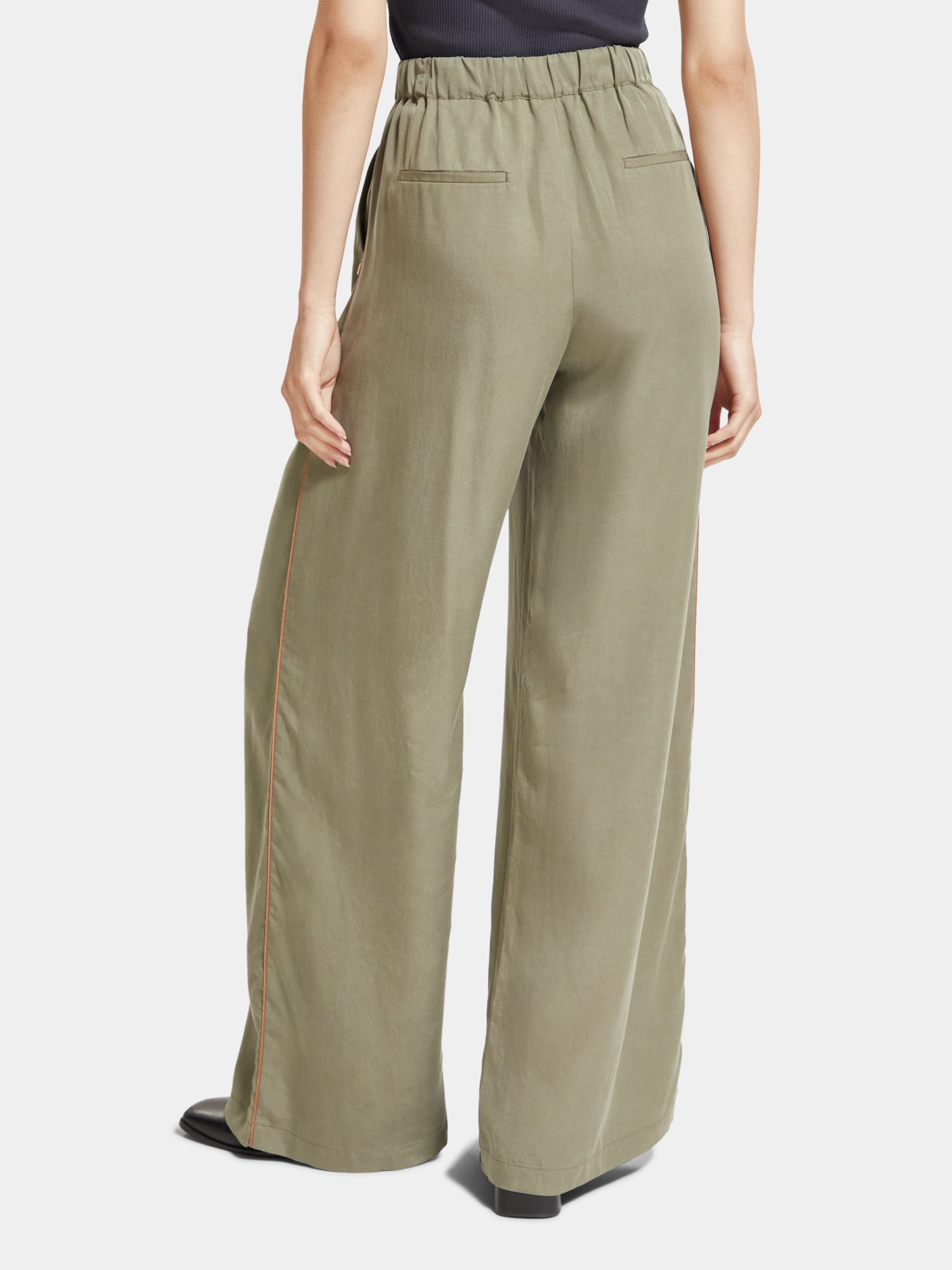 Eleni high-rise wide-leg pants - Scotch & Soda AU