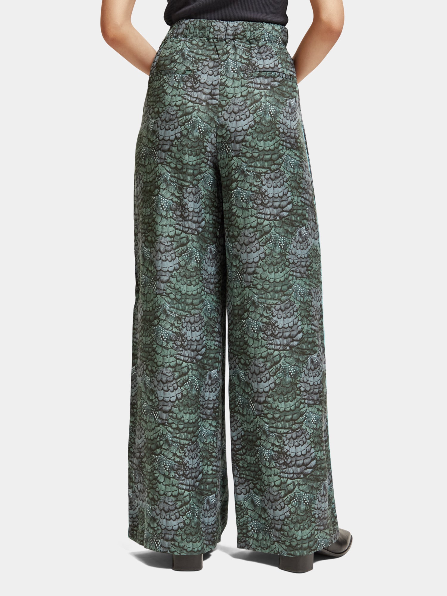 Eleni high-rise wide-leg pants - Scotch & Soda AU