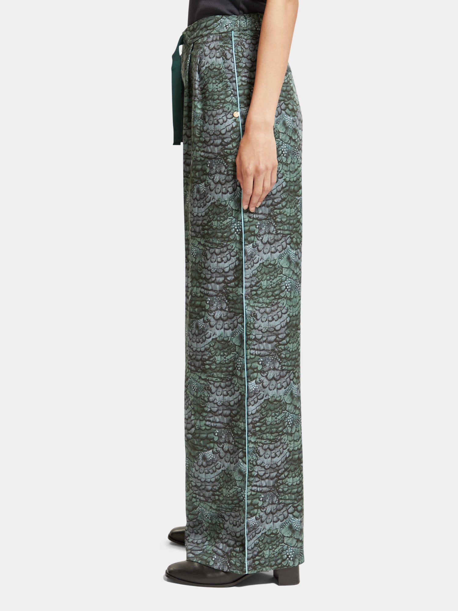 Eleni high-rise wide-leg pants - Scotch & Soda AU