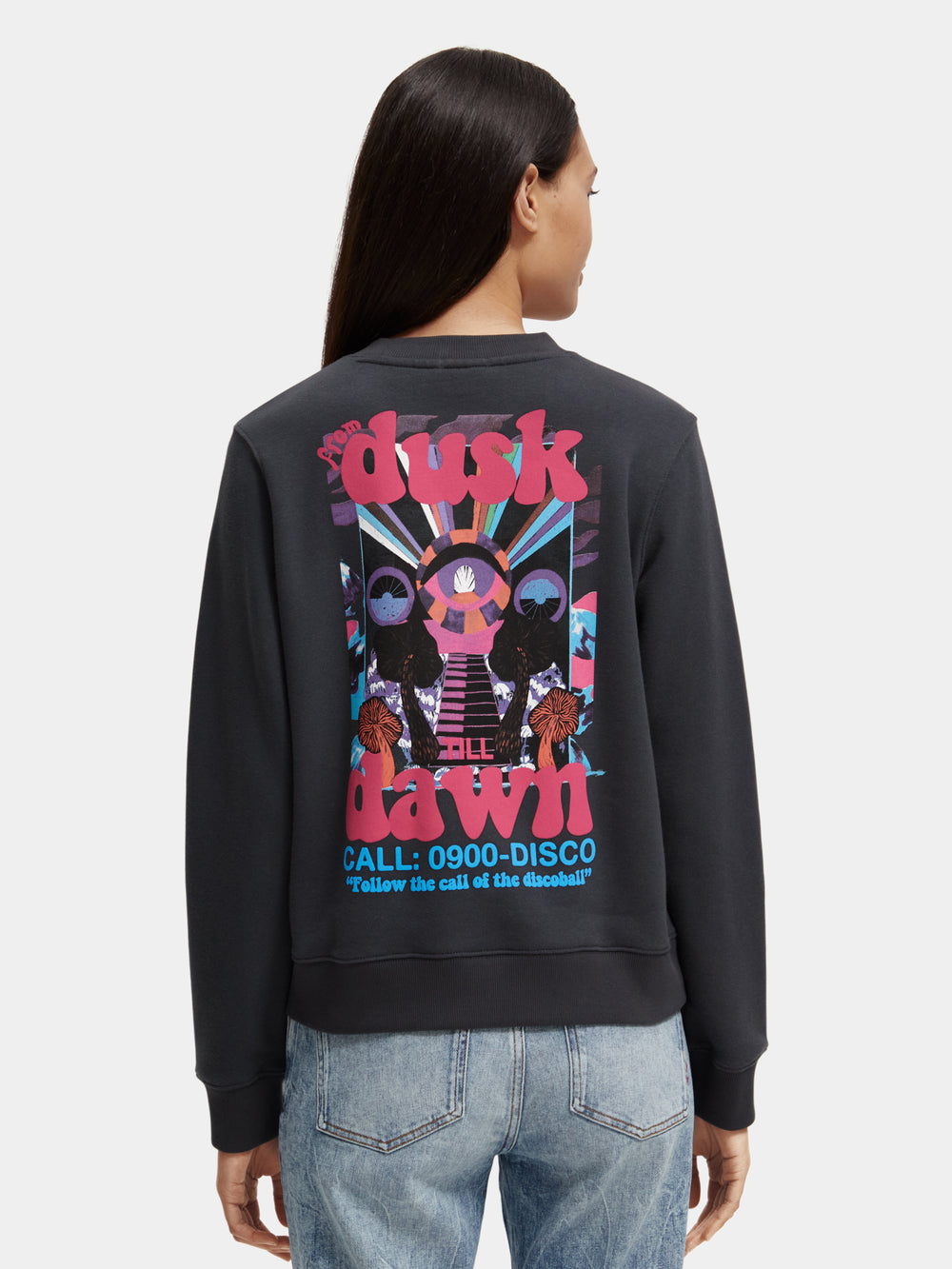 Regular-fit graphic artwork sweatshirt - Scotch & Soda AU