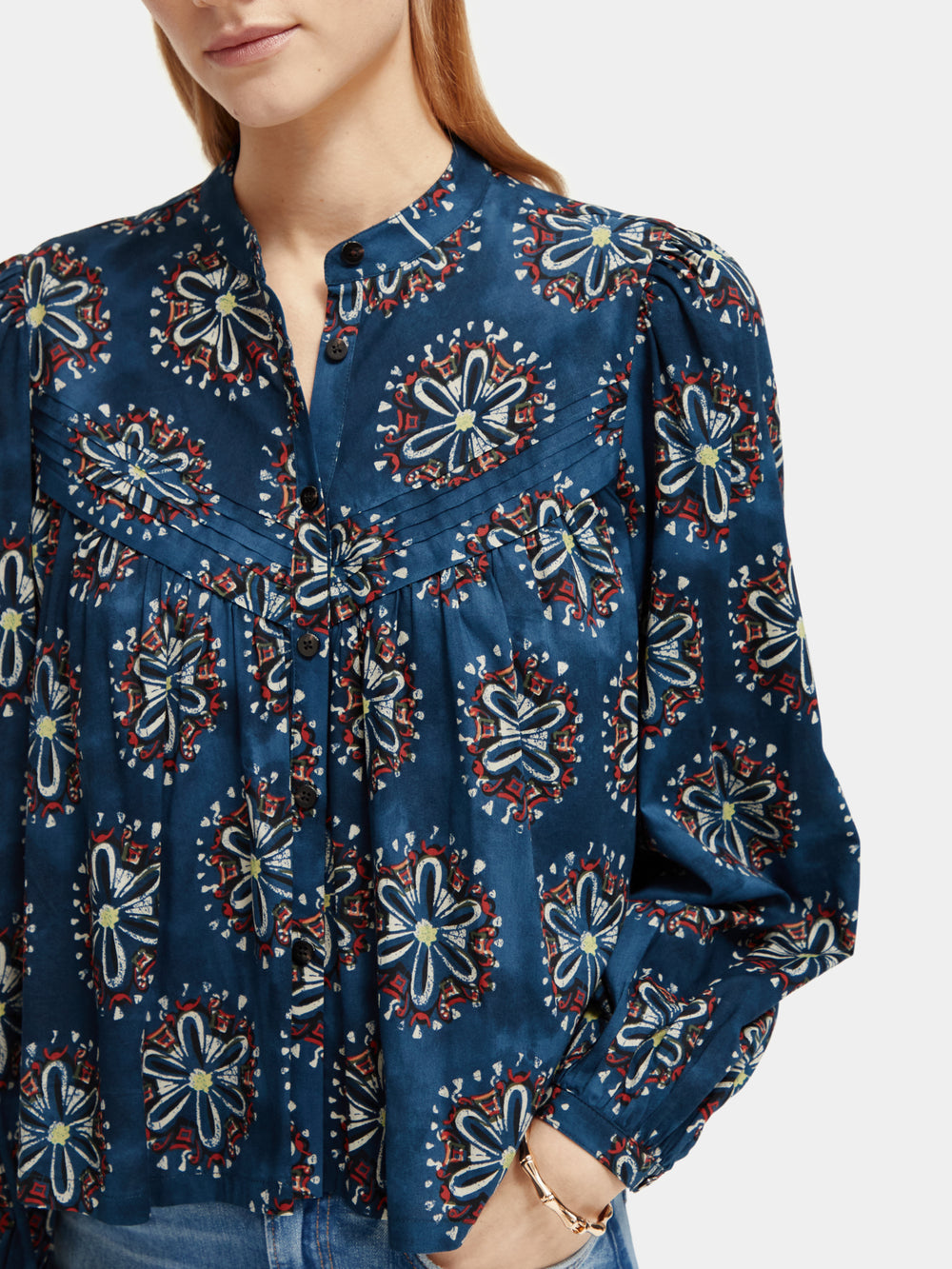 Long sleeved printed blouse - Scotch & Soda AU