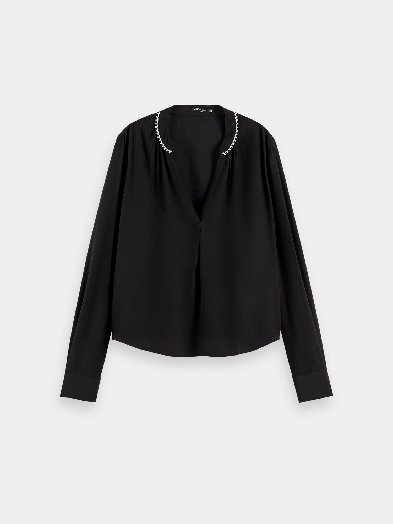 V-neck blouse
