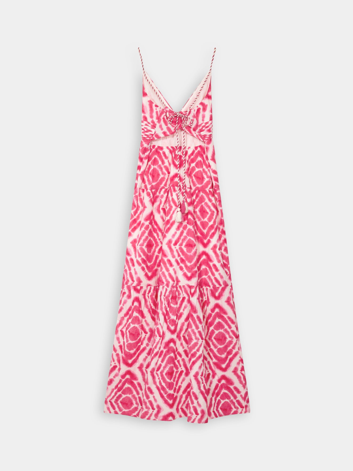 V-neck tie-dyed maxi strap dress - Scotch & Soda AU