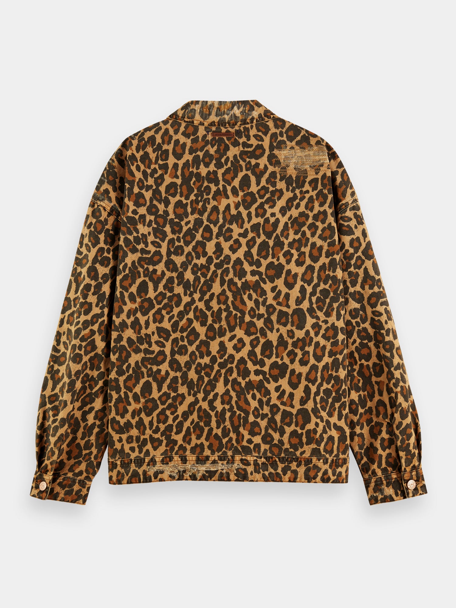 Scotch and soda leopard coat sale