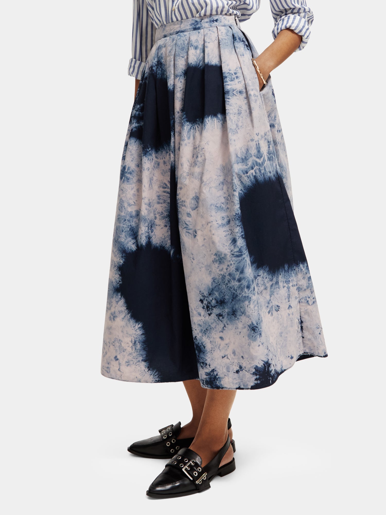 Pleated midi skirt - Scotch & Soda AU