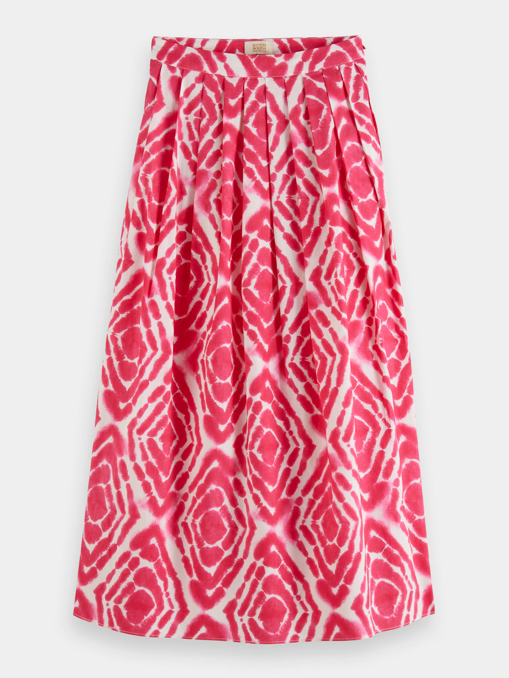 Tie-dyed printed midi skirt - Scotch & Soda AU