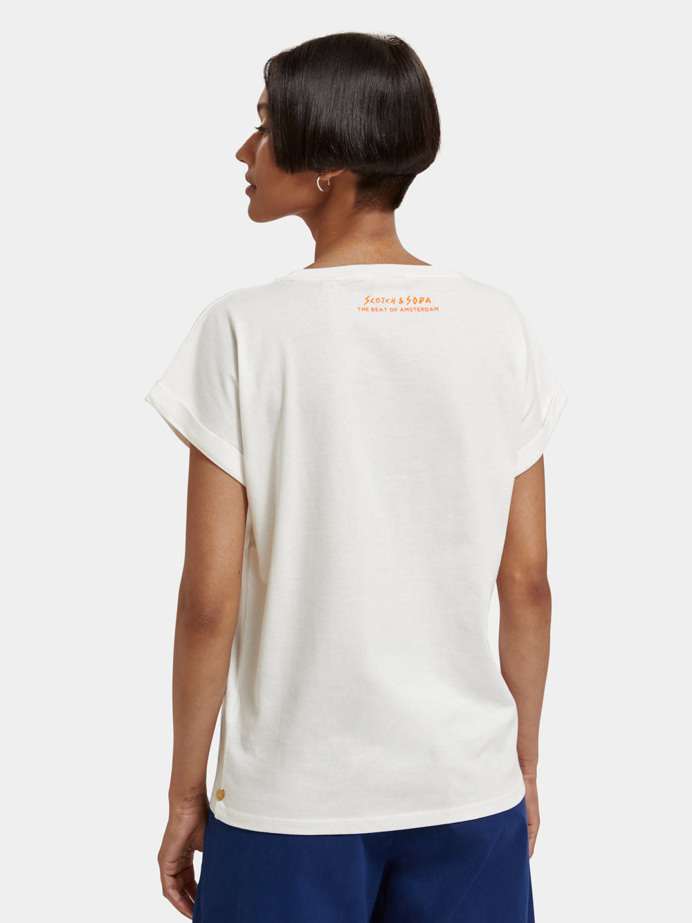 Short sleeved graphic t-shirt - Scotch & Soda AU