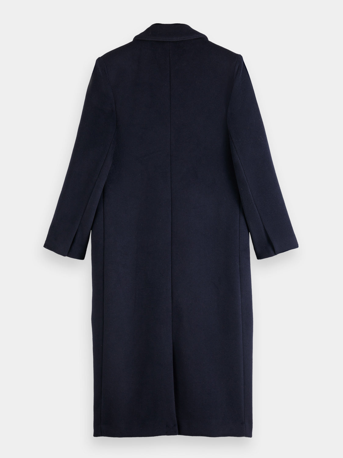 Scotch & soda bonded wool coat rib details amalfi blue on sale