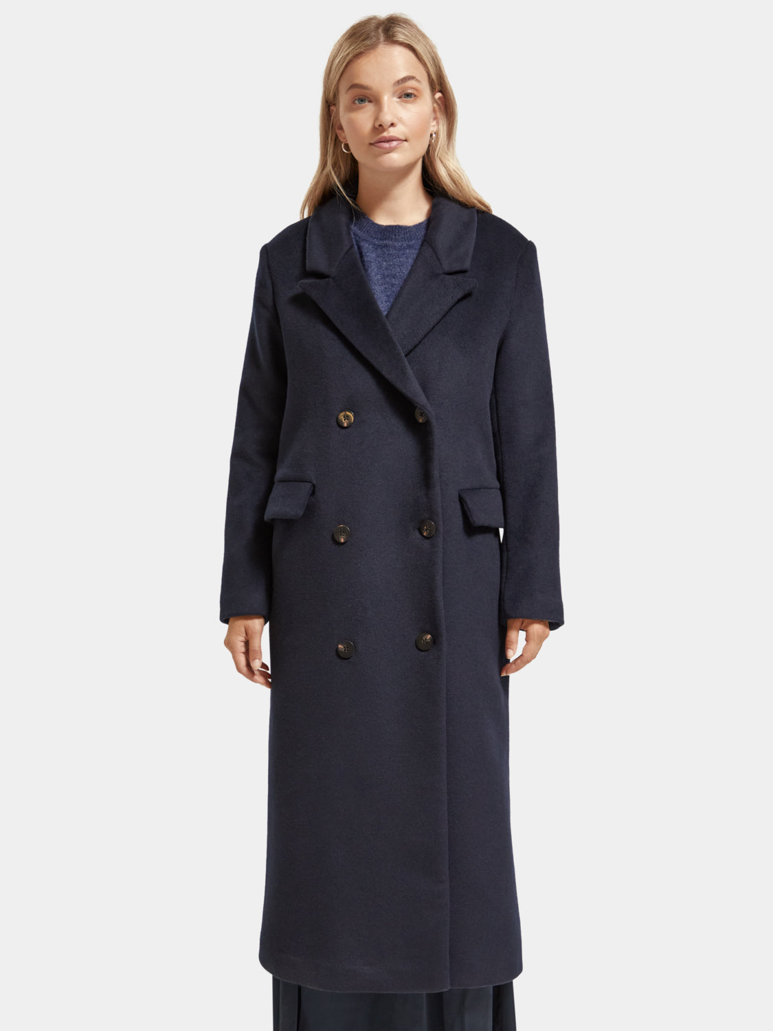Double-breasted wool coat - Scotch & Soda AU