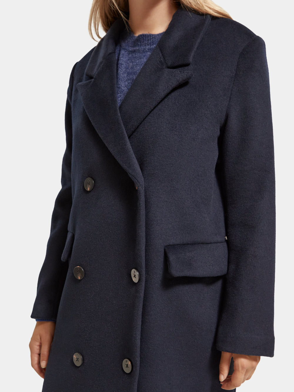 Double-breasted wool coat - Scotch & Soda AU