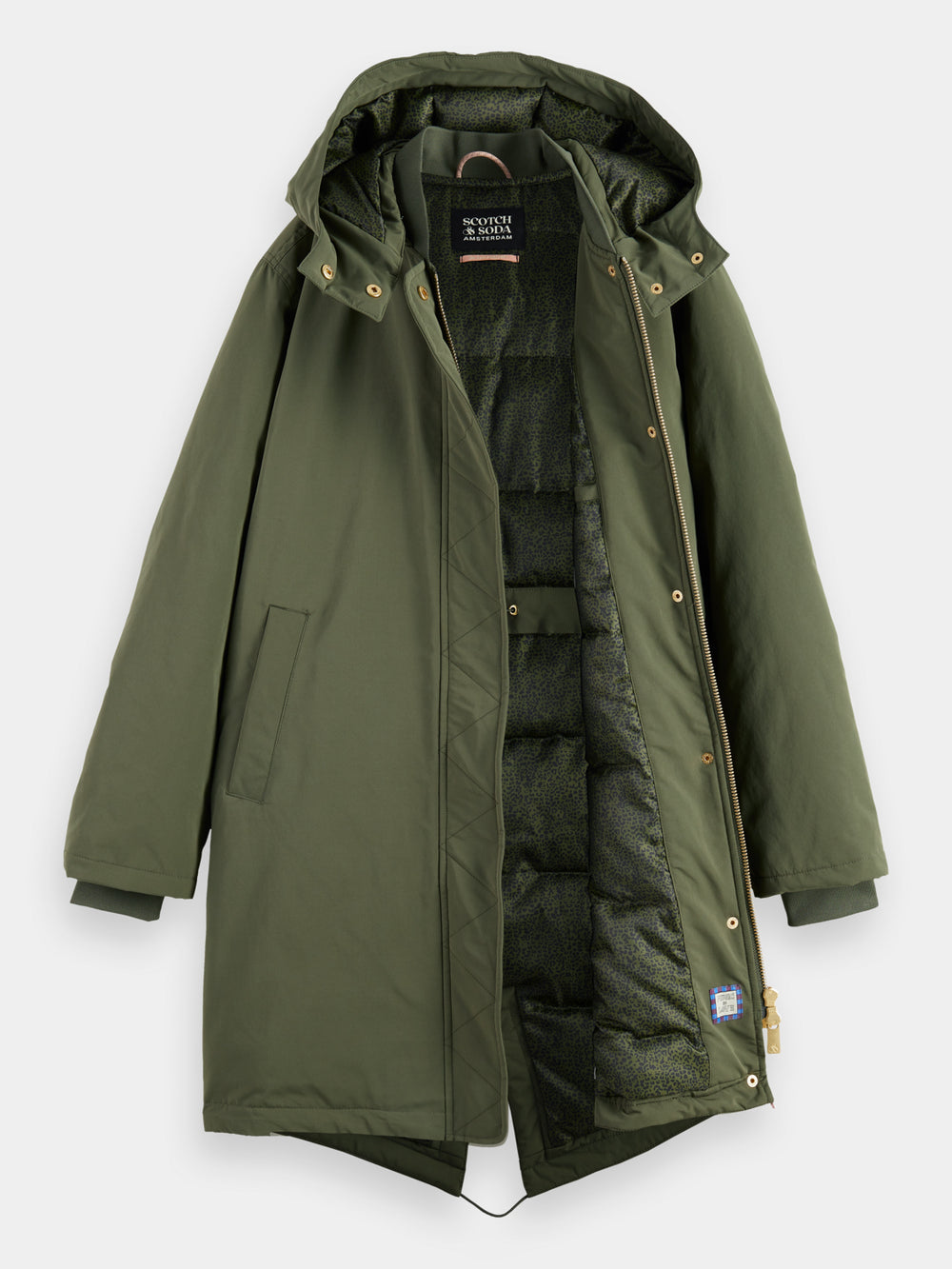 Water repellent mid-length parka - Scotch & Soda AU