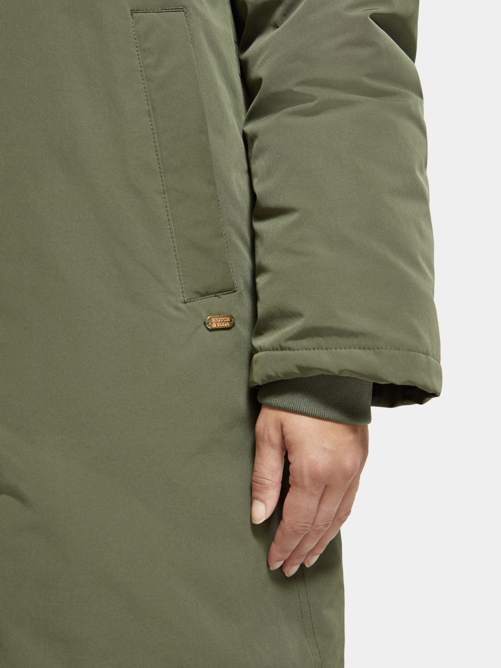 Water repellent mid-length parka - Scotch & Soda AU