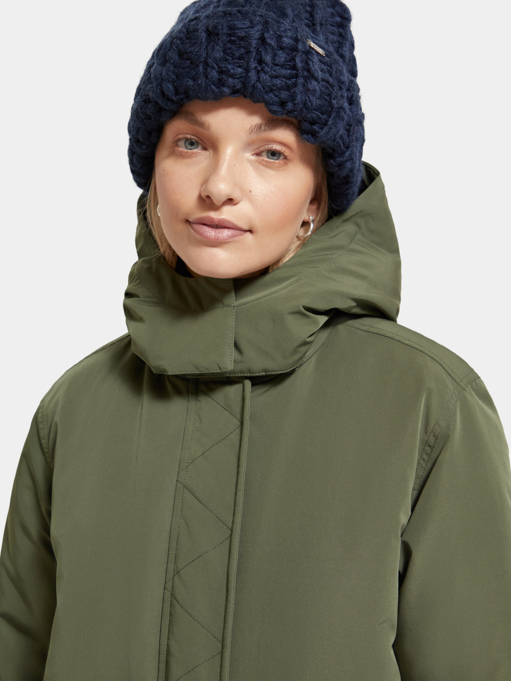 Water repellent mid-length parka - Scotch & Soda AU