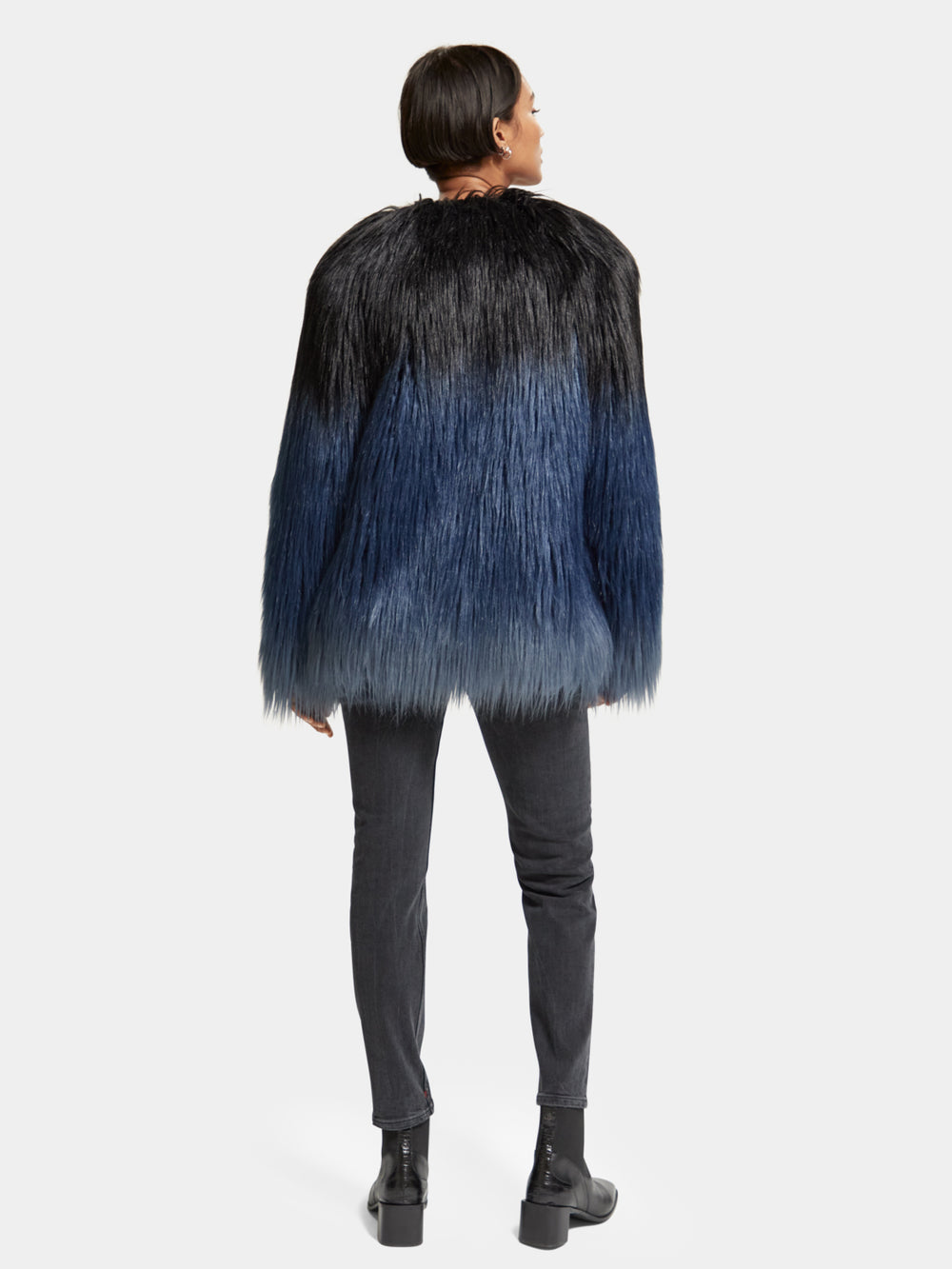 Gradient faux fur jacket - Scotch & Soda AU