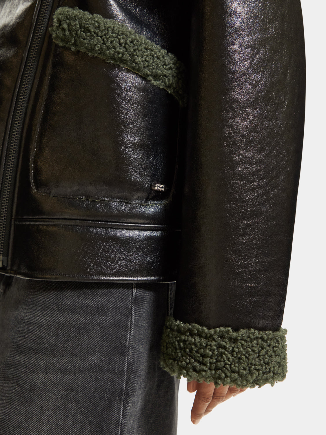 Faux shearling jacket - Scotch & Soda AU