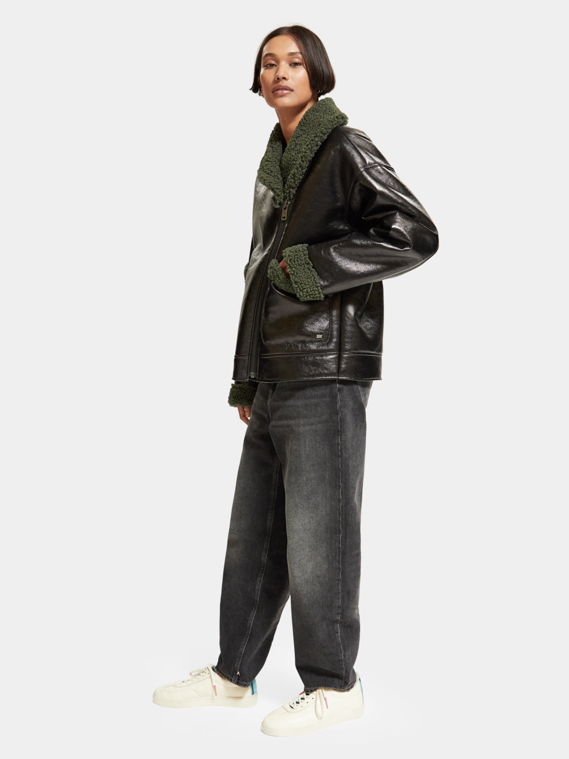 Faux shearling jacket - Scotch & Soda AU