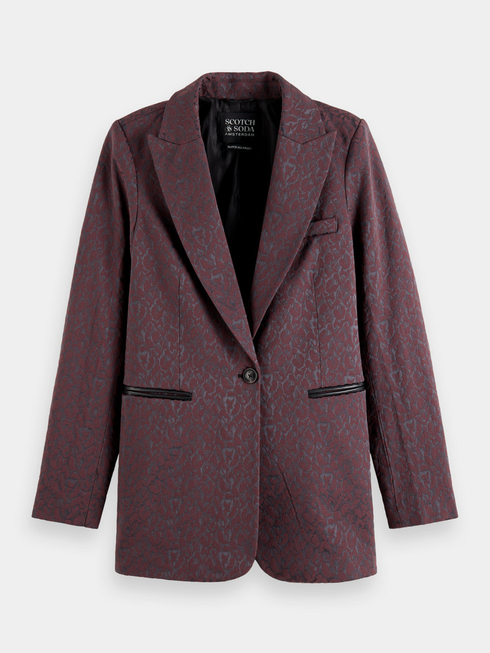 Leopard jacquard blazer - Scotch & Soda AU