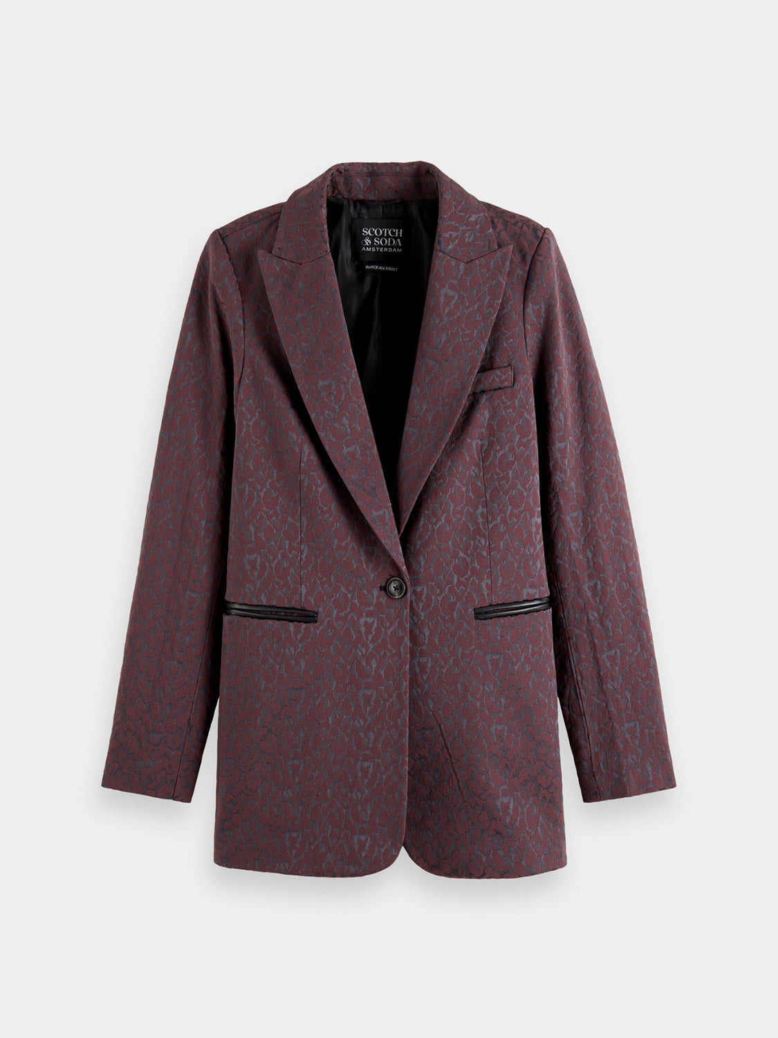 Leopard jacquard blazer - Scotch & Soda AU