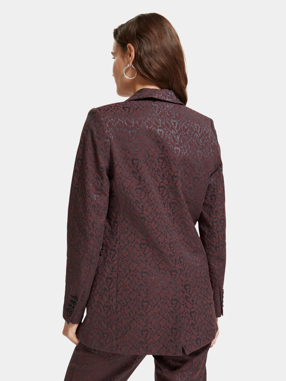 Leopard jacquard blazer - Scotch & Soda AU