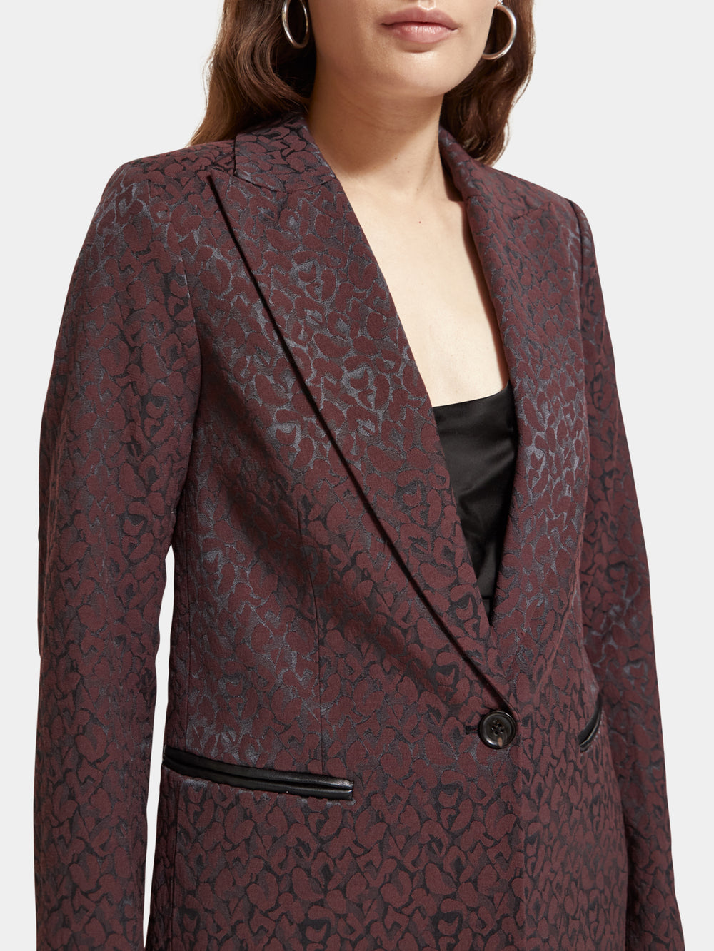 Leopard jacquard blazer - Scotch & Soda AU