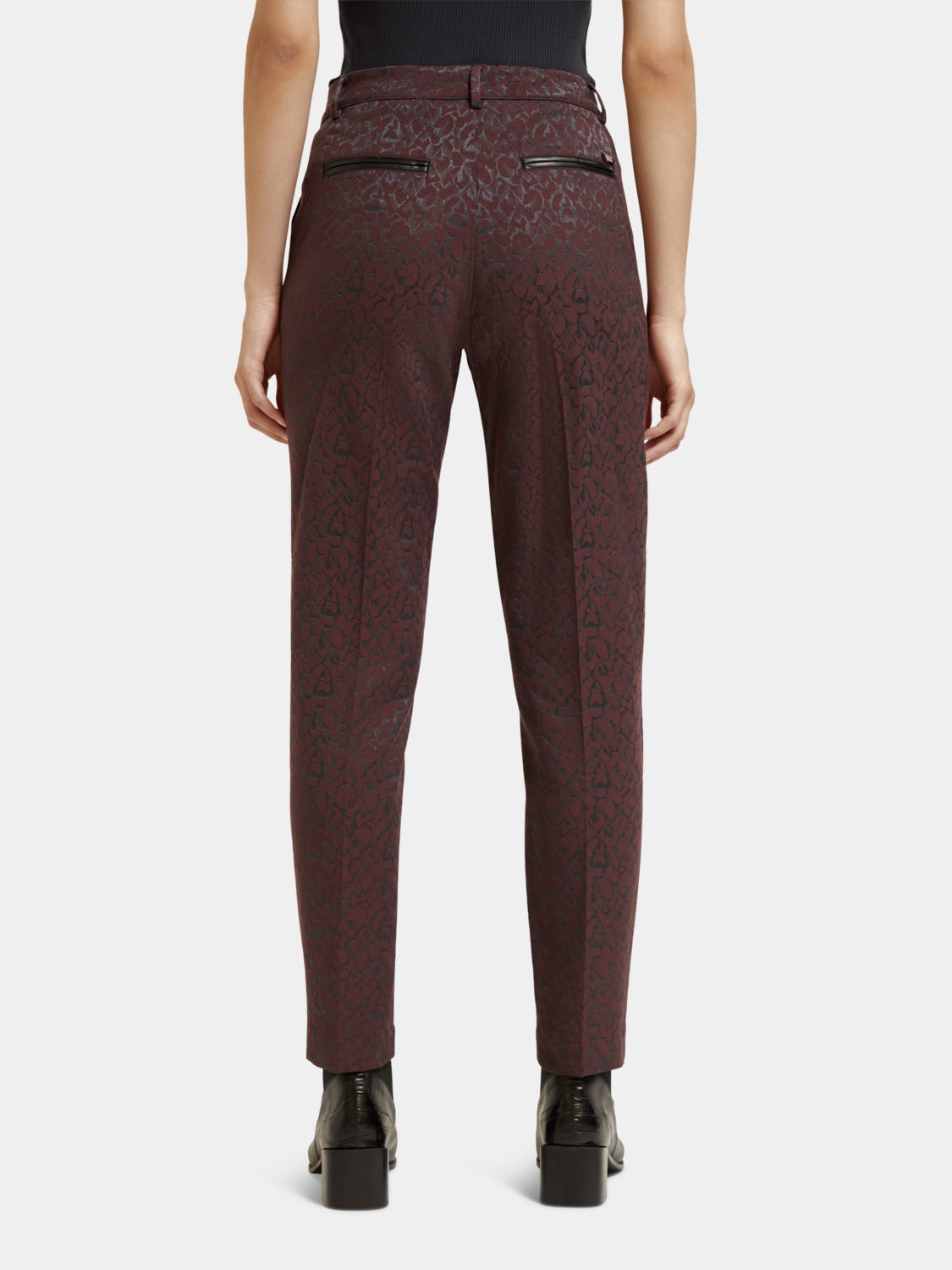Lowry mid-rise slim-fit printed pants - Scotch & Soda AU