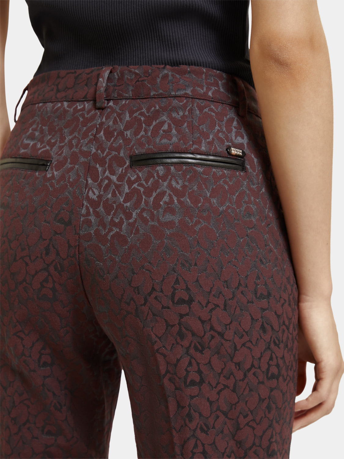 Lowry mid-rise slim-fit printed pants - Scotch & Soda AU