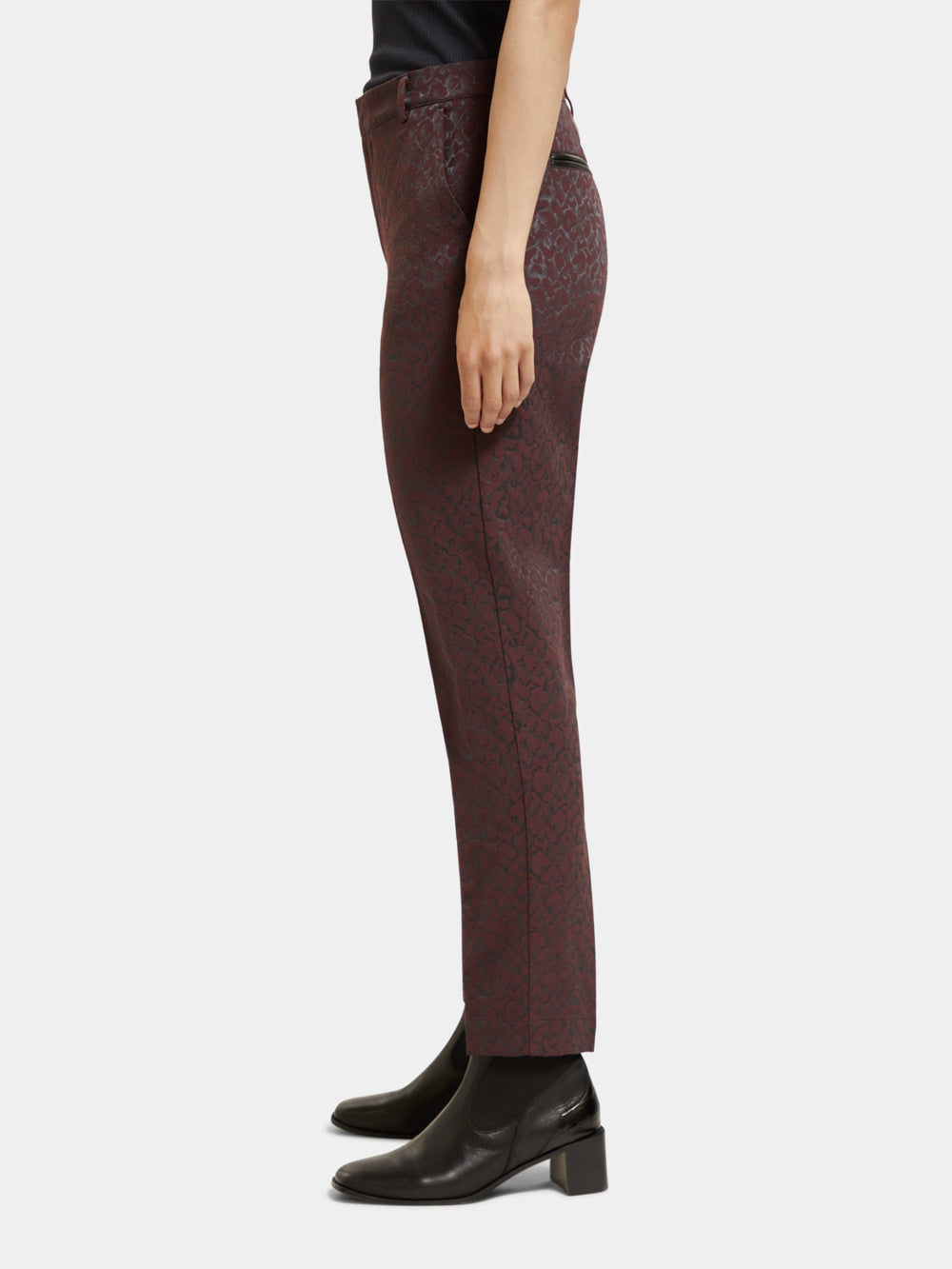 Lowry mid-rise slim-fit printed pants - Scotch & Soda AU