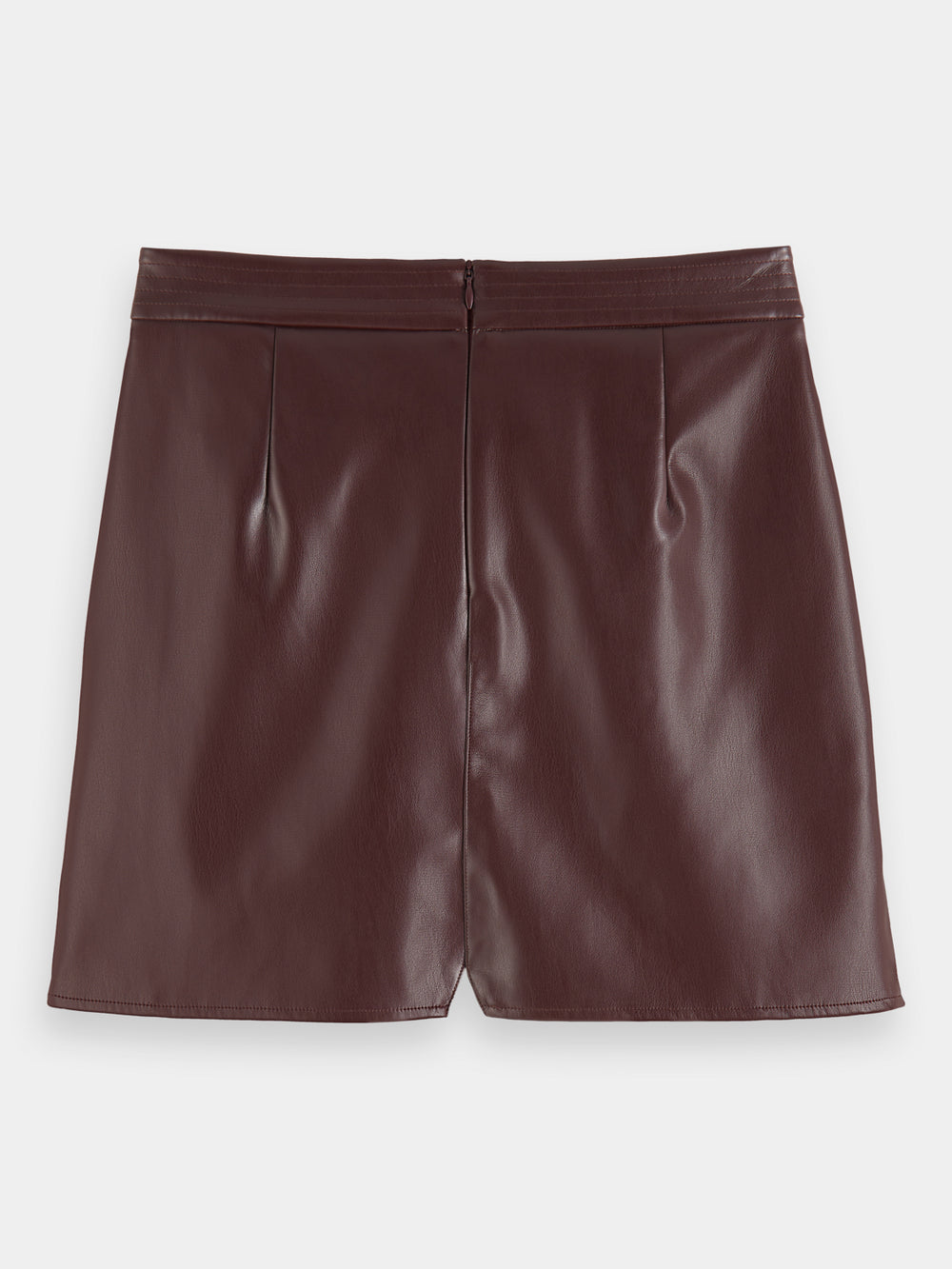 Faux leather high-rise mini skirt - Scotch & Soda AU