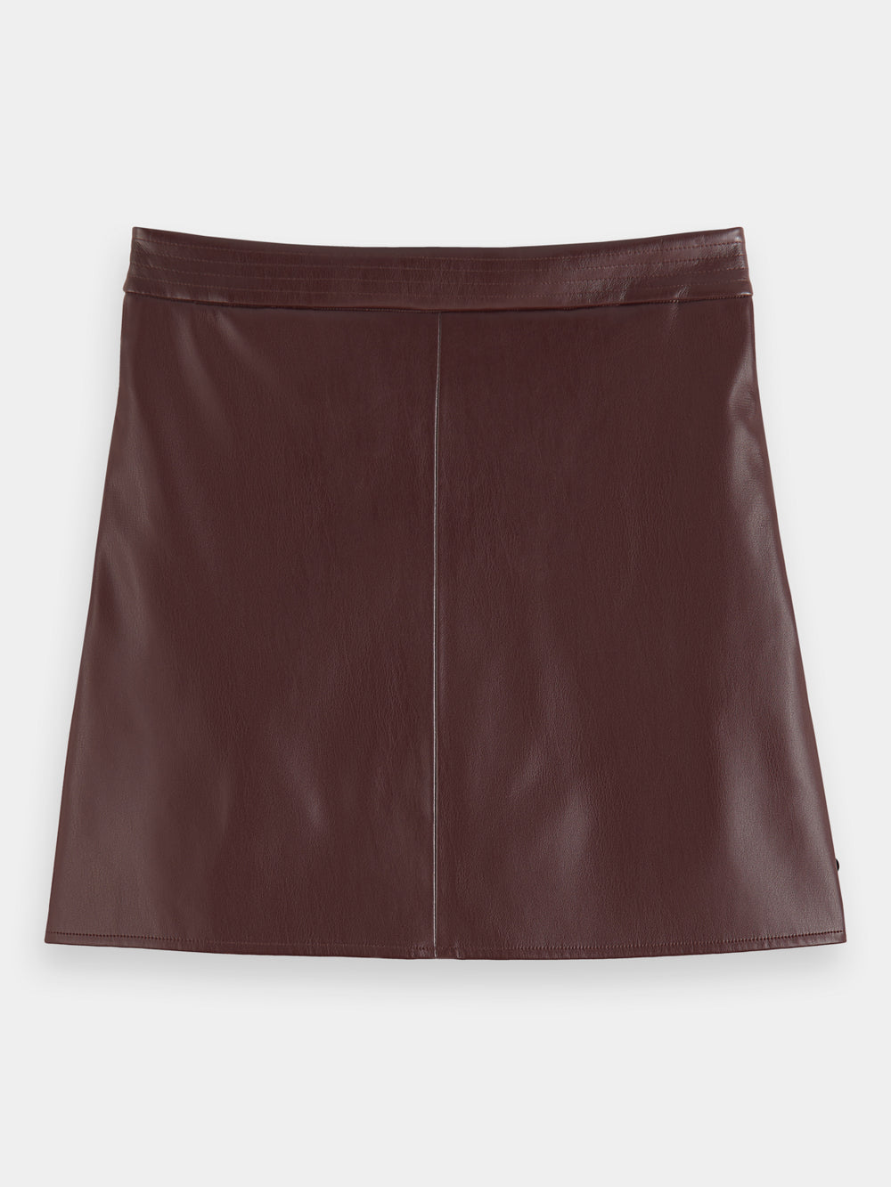 Faux leather high-rise mini skirt - Scotch & Soda AU